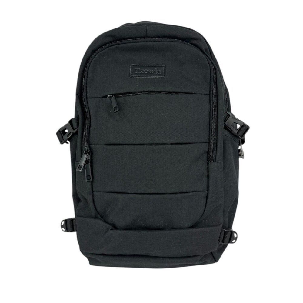 Tzowla Backpack Black lock travel water resistant anti-theft usb charging port